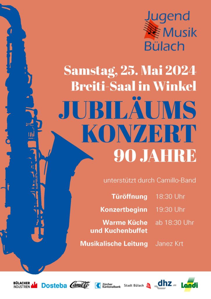 Jugendmusik Bülach  Jubiläumskonzert 90 Jahre