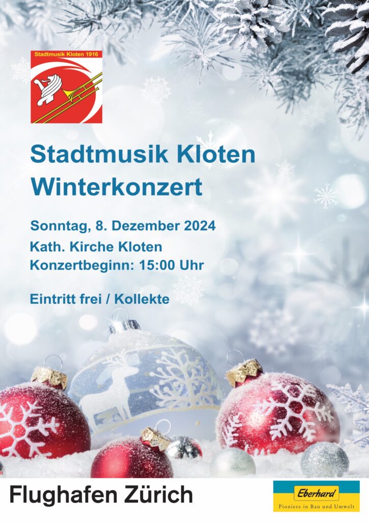 Stadtmusik Kloten   Winterkonzert