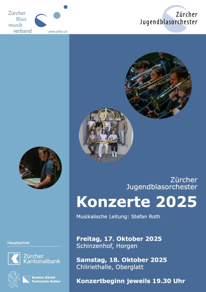 Zürcher Jugendblasorchester Konzerte 2025