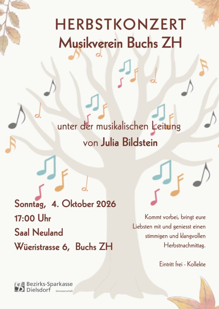 Musikverein Buchs  ZH > Herbstkonzert 
